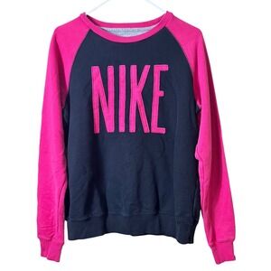 Nike Pink and Black Sweatshirt